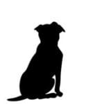 Dog silhouette